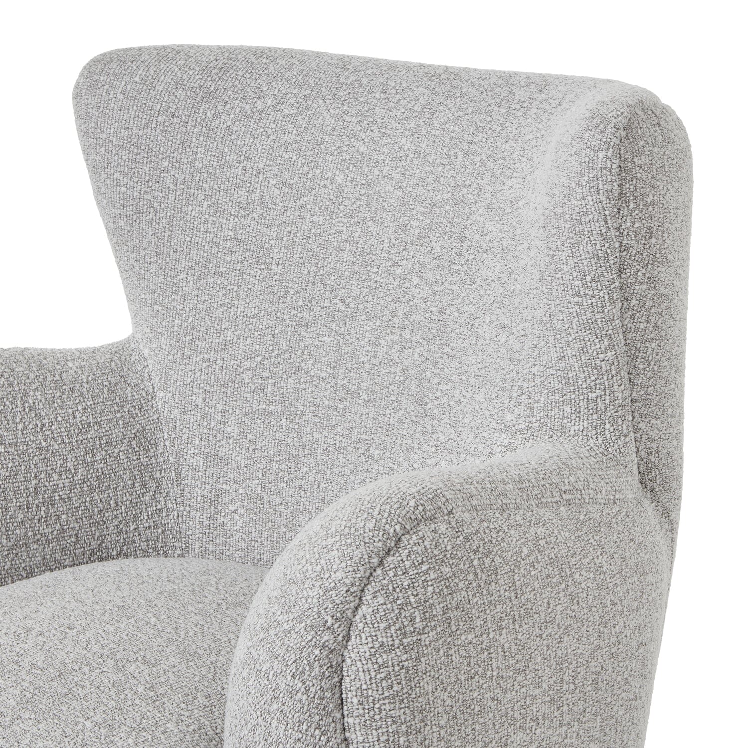 Addison Grey Boucle Textured Armchair Furniture