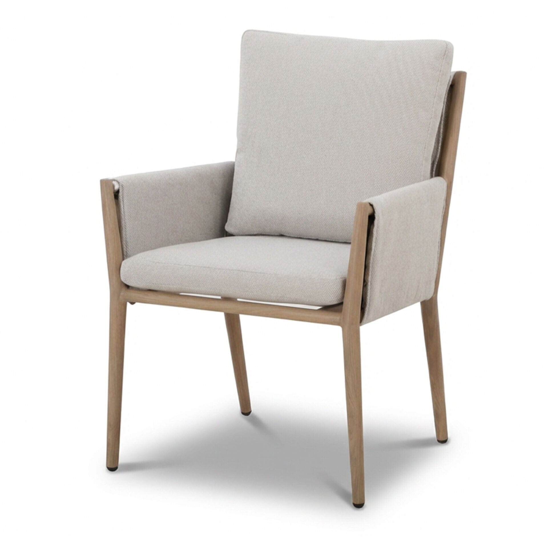 Adria Almond Upholstered Outdoor Dining Set- Seats 8 Outdoor