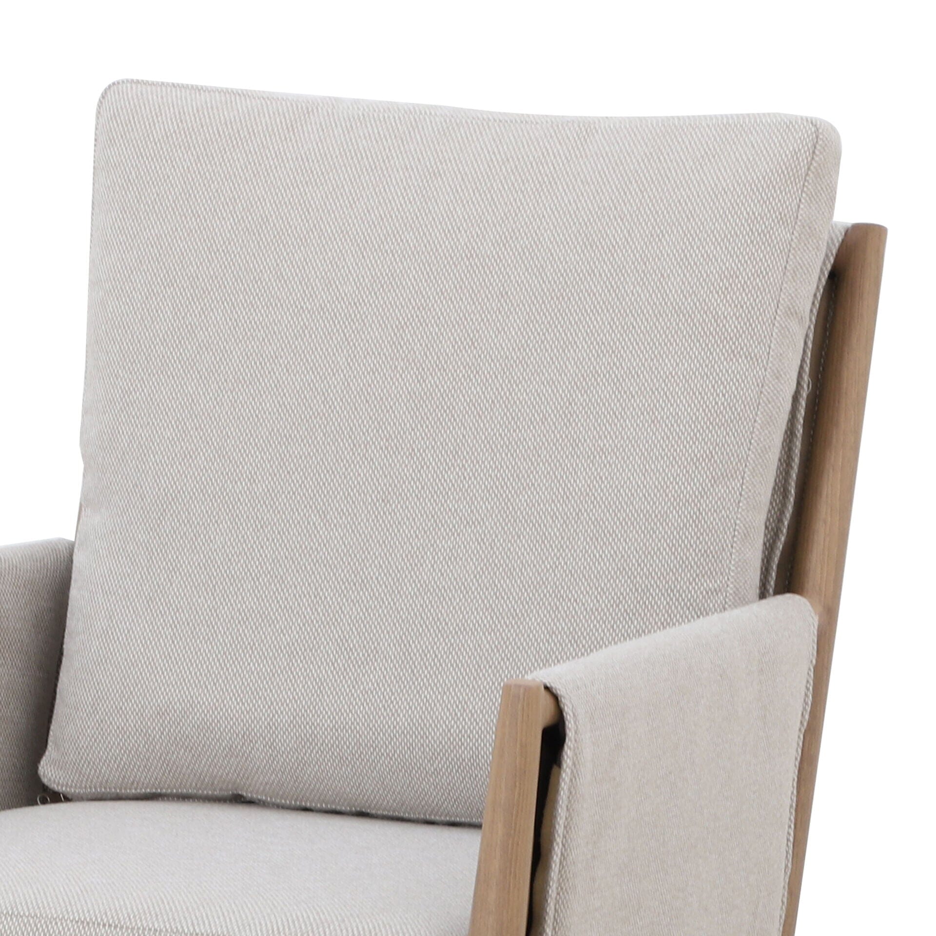 Adria Almond Upholstered Outdoor Dining Set- Seats 8 Outdoor