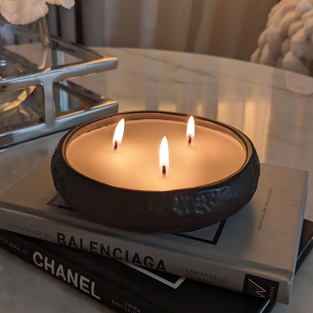 Aeolian Black 3 Wick Scented Candle Fragrance