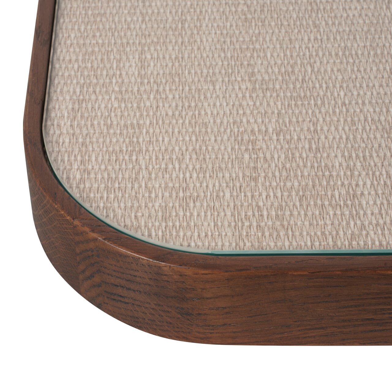 Alexandra Luxury Linen & Dark Brown Oak Coffee Tables - Set of 2 Furniture