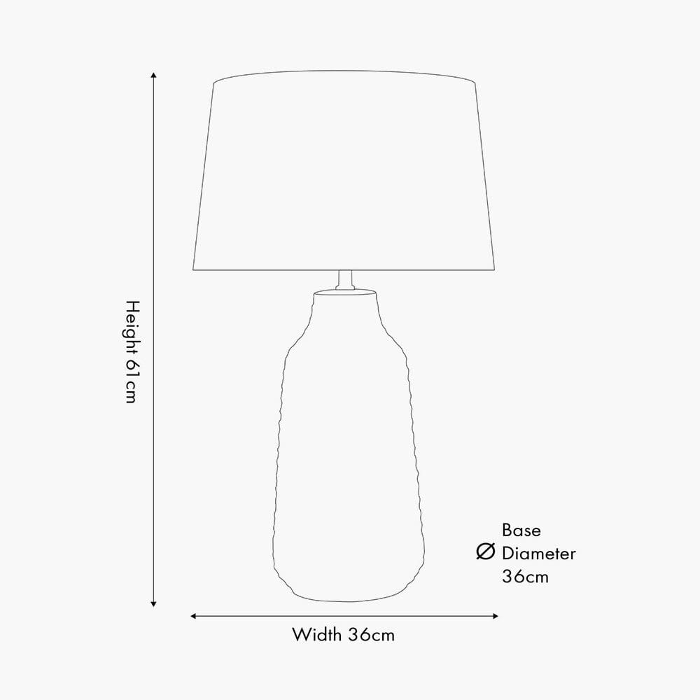 Alfama Neutral Ceramic Scratch Effect Table Lamp Lighting