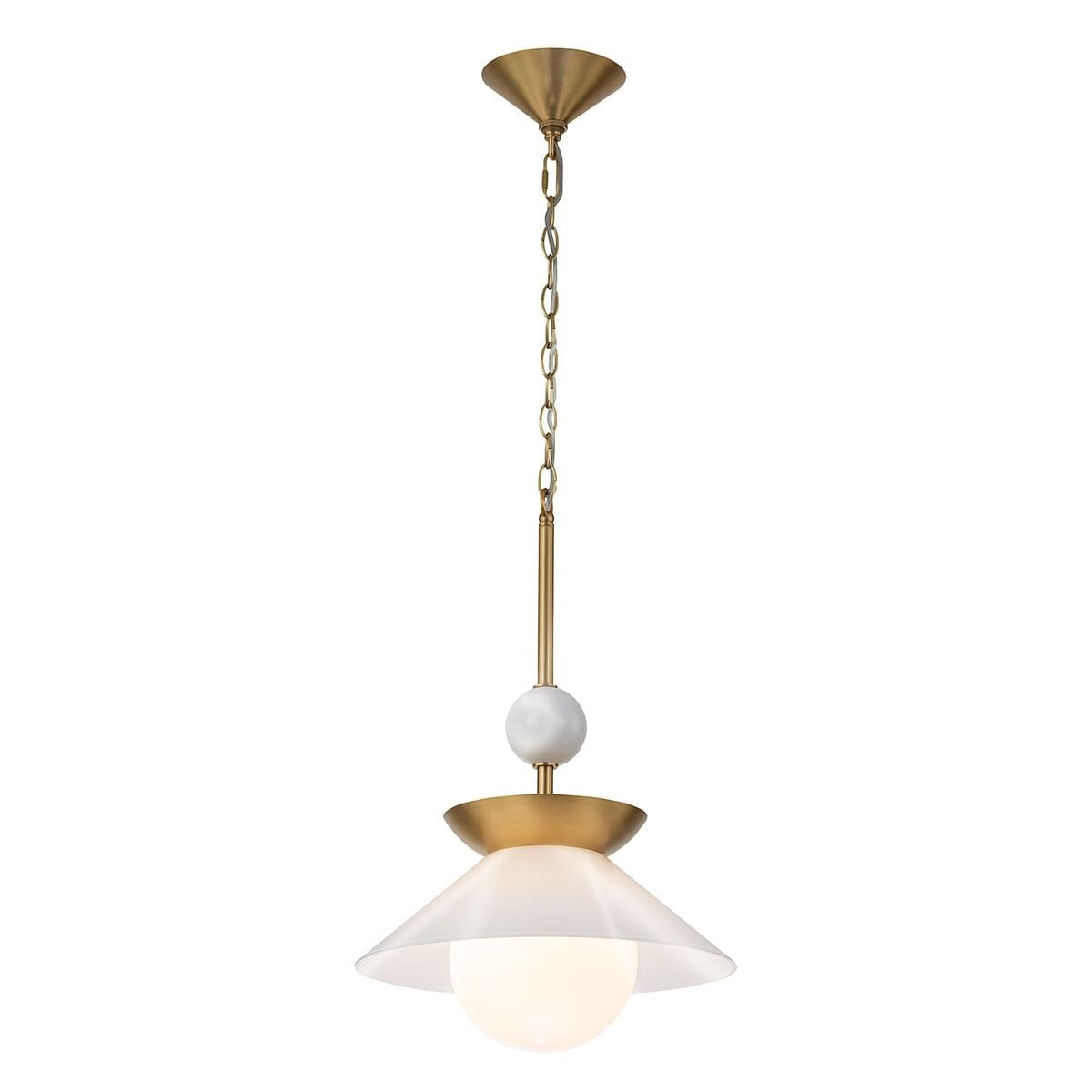 Allai Gold Saucer Statement Pendant Ceiling Light Lighting