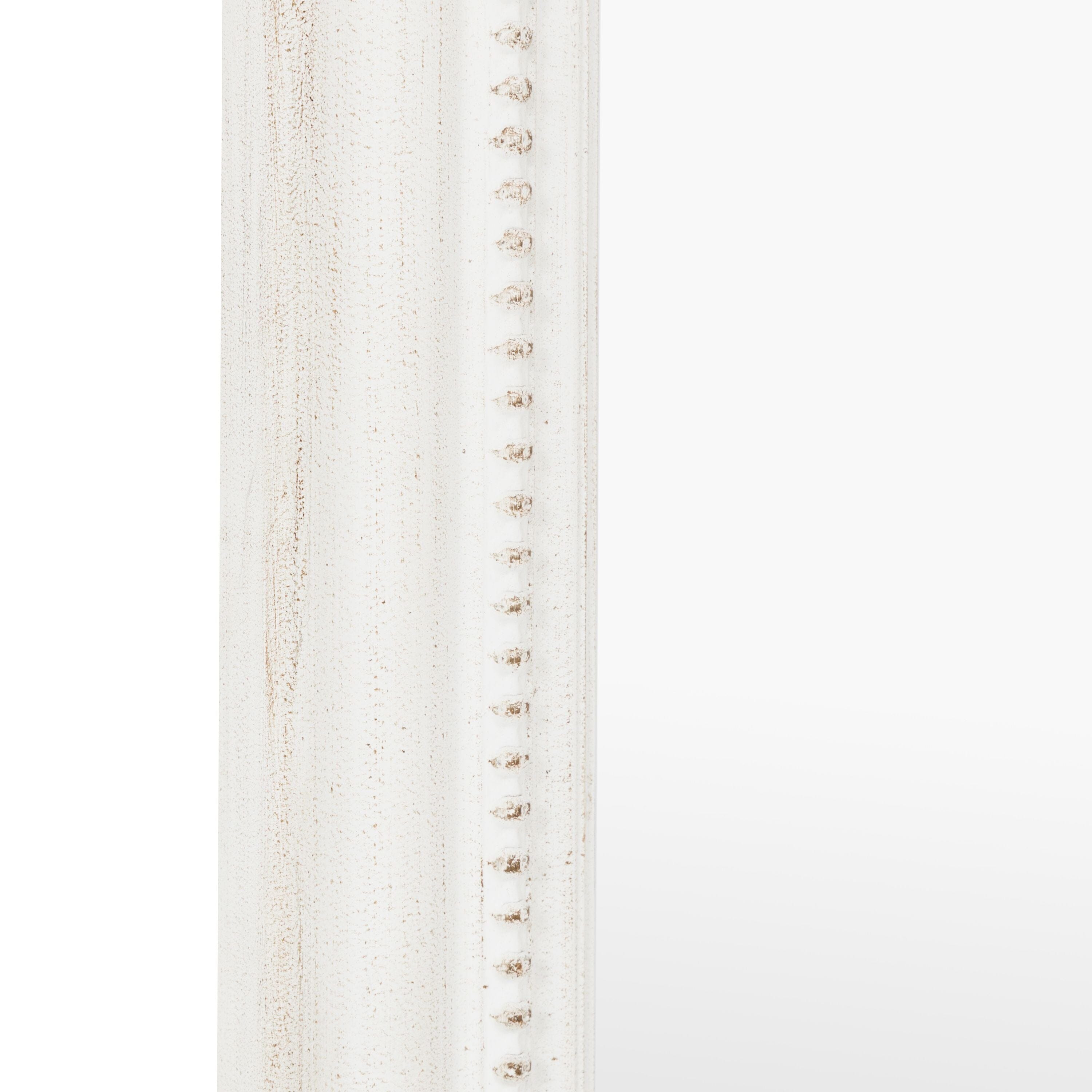 Alpar White Wooden Arch Leaner Mirror Accessories