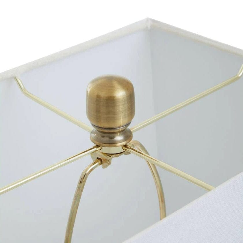 Amaris Marble Circular Lamp with Gold Details Lighting