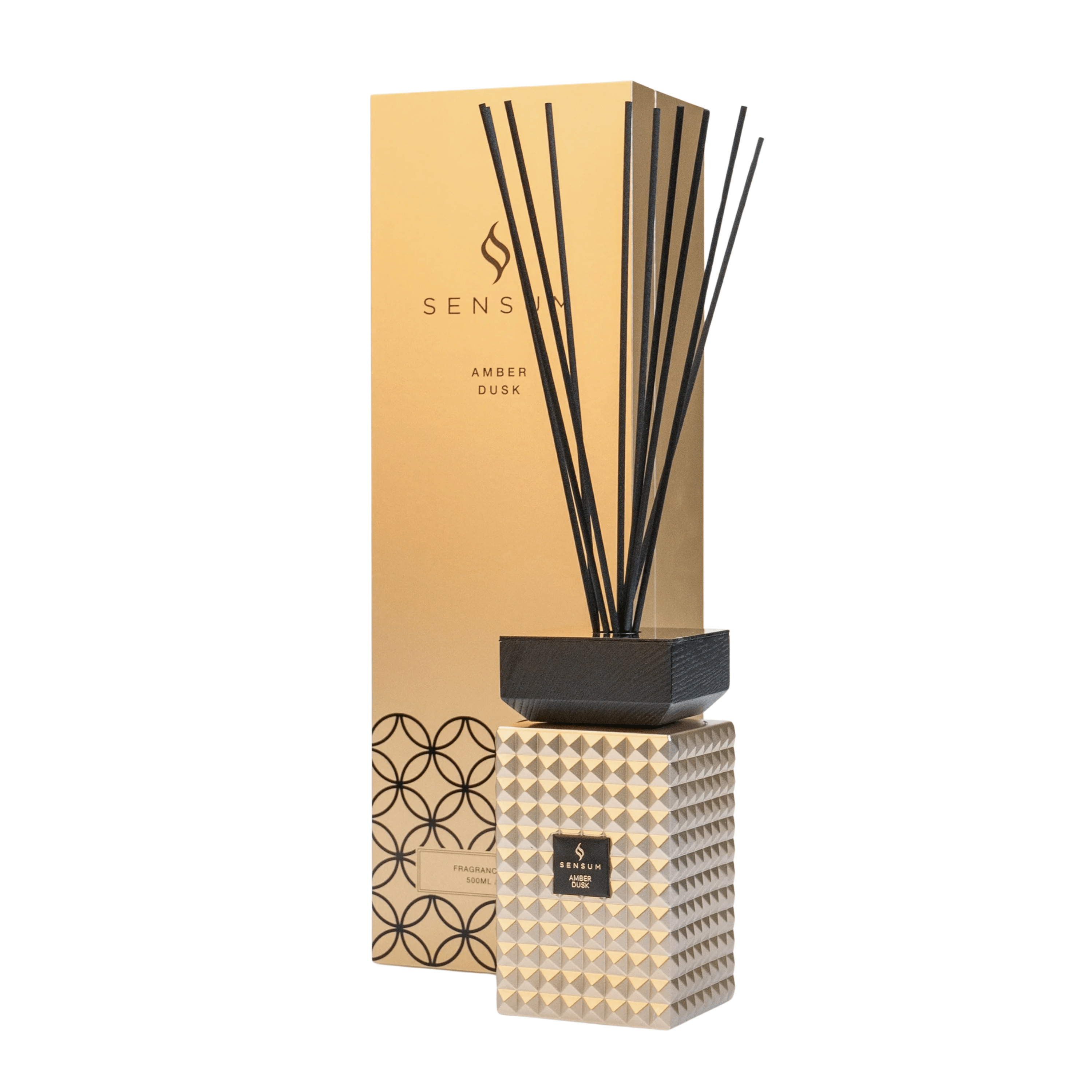 Amber Dusk Gold & Black Luxury Reed Diffuser - 1000ml Accessories