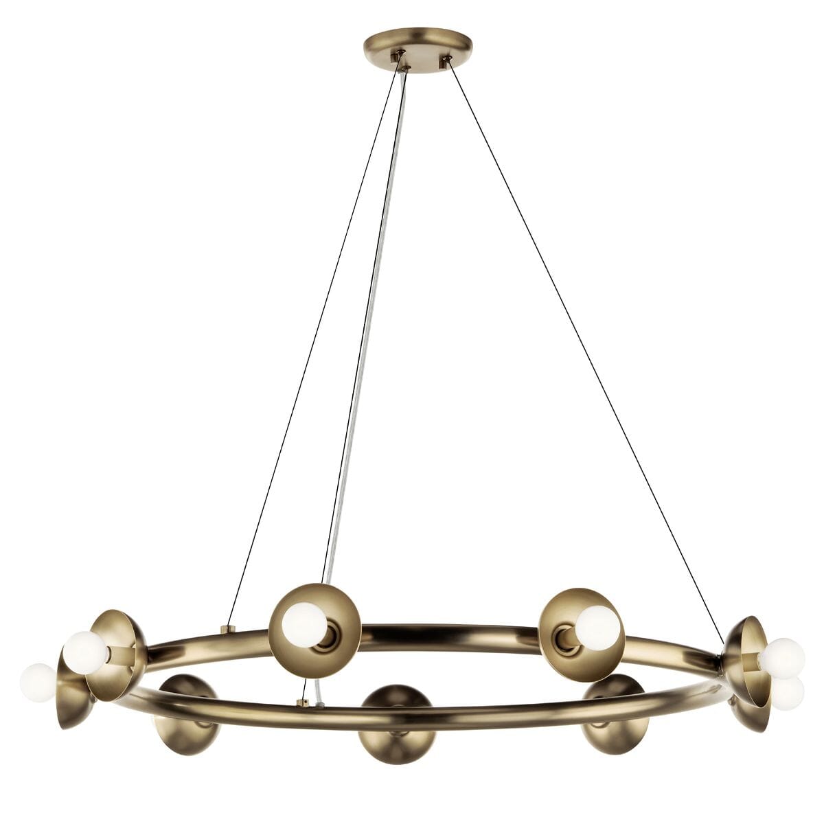 Anouk Gold 9 Light Round Statement Pendant Ceiling Light Lighting