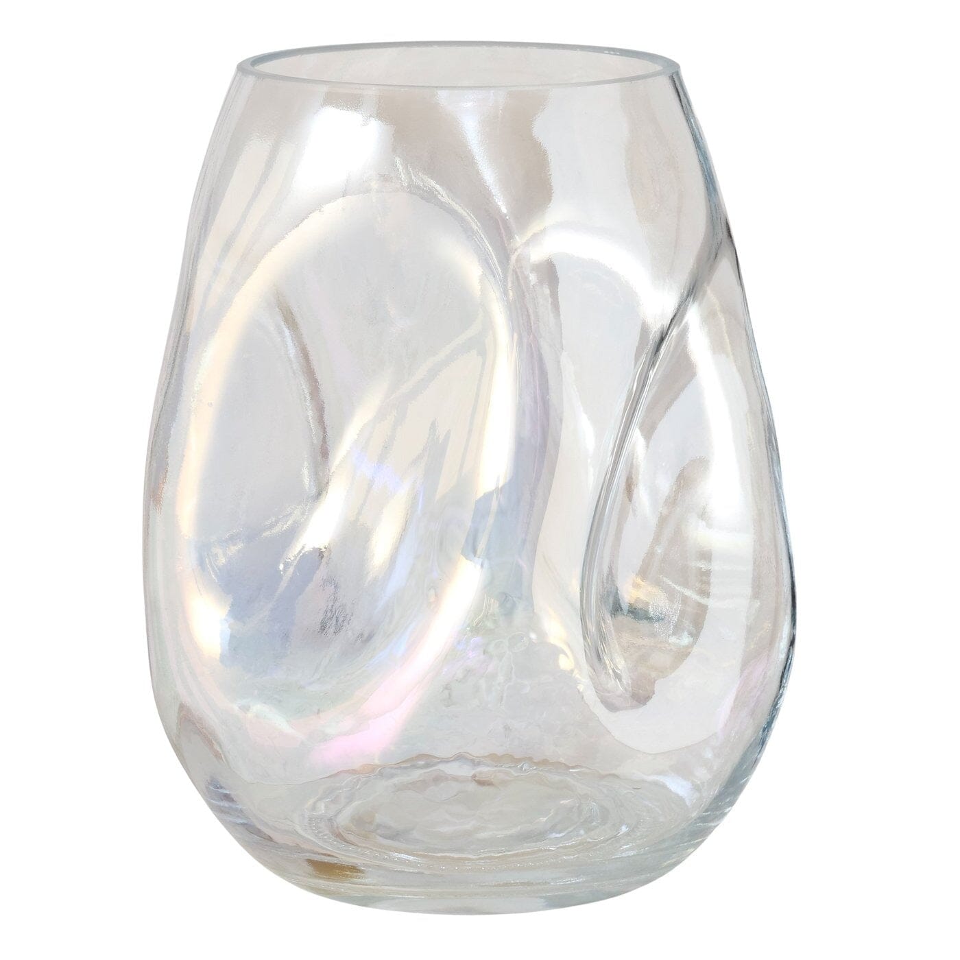 Arina Mini Decorative Pearlescent Glass Abstract Vase Accessories