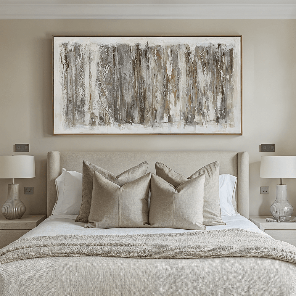 Artisan Hand Painted Abstract Framed Canvas Accessories