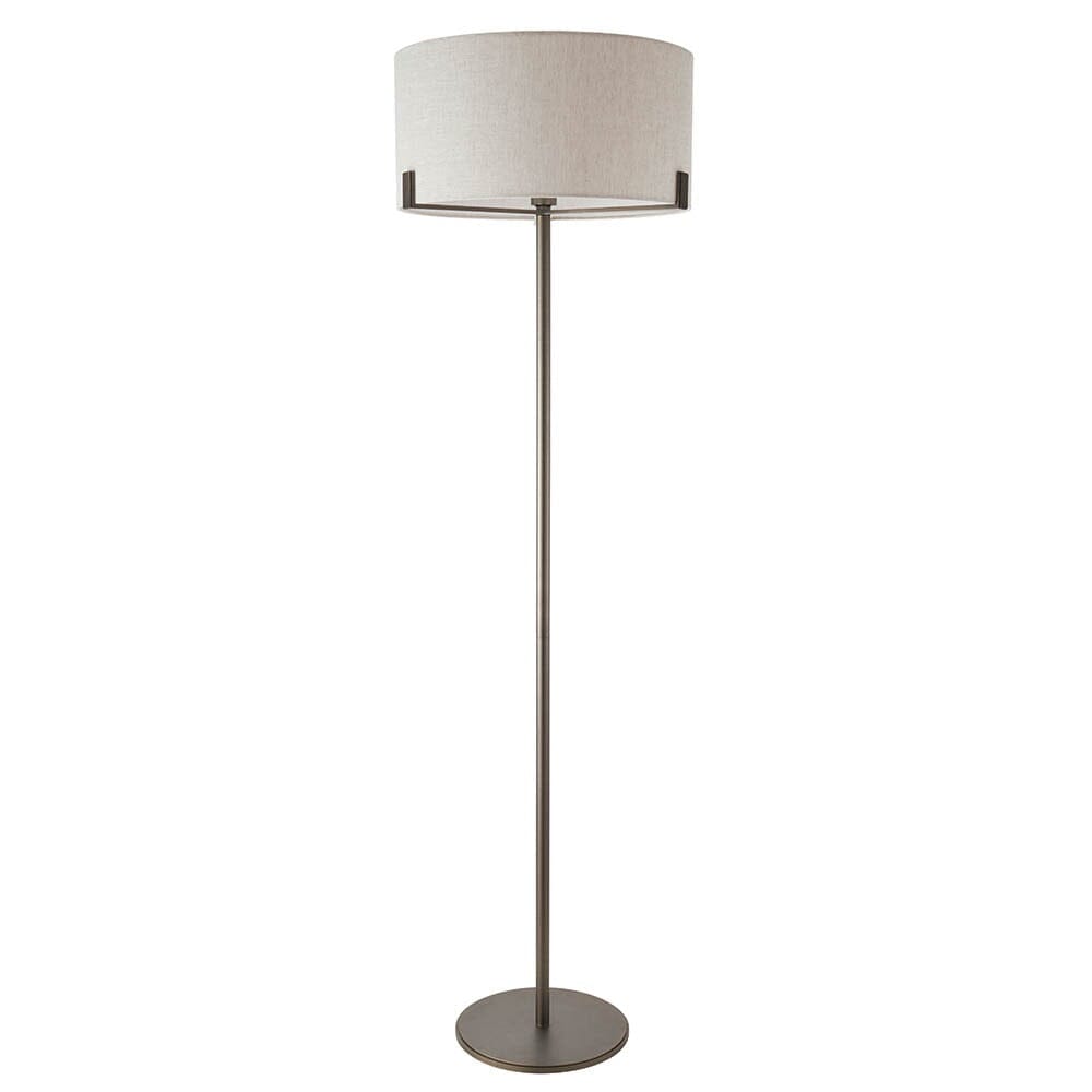 Ashford Bronze & Linen Floor Lamp Lighting