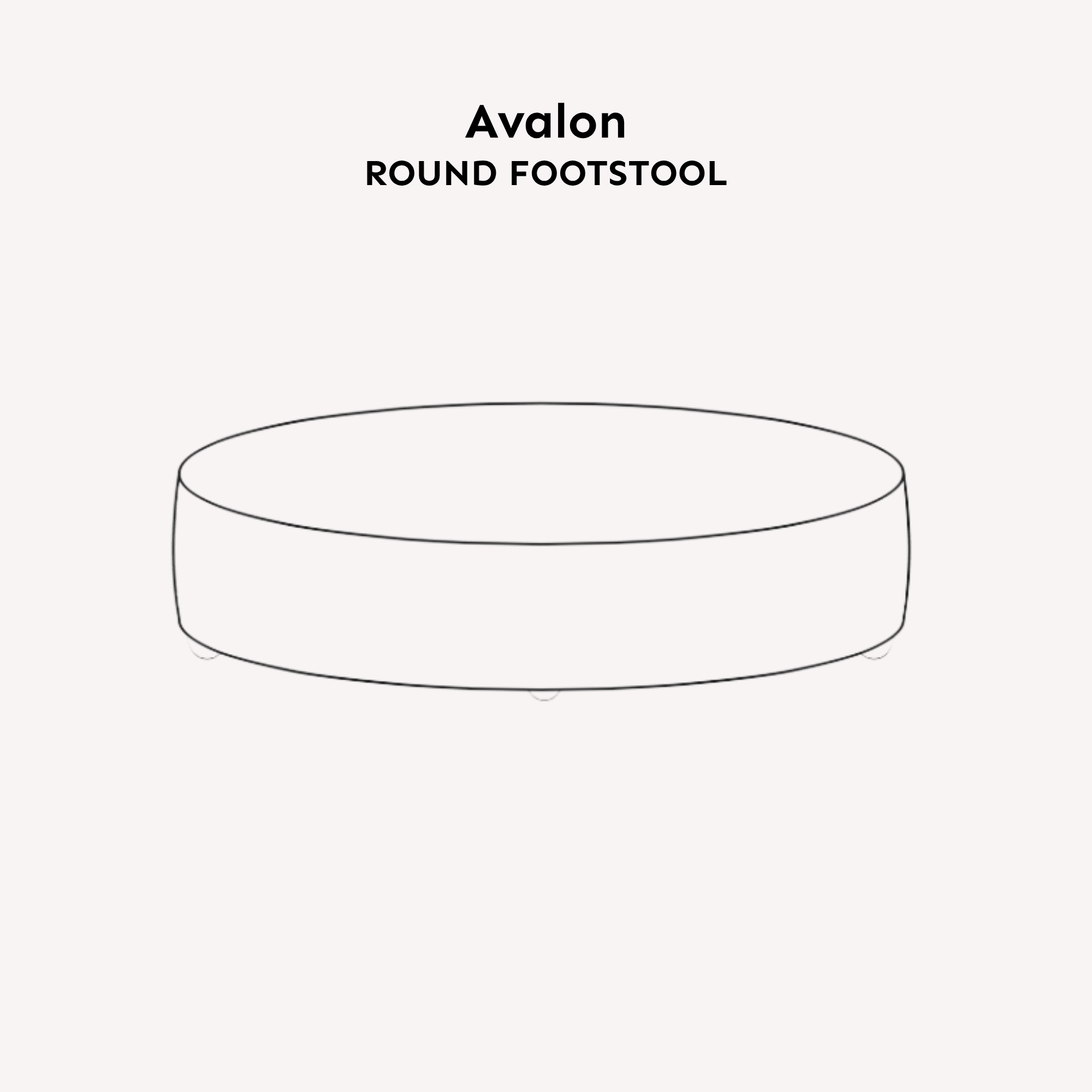 Avalon Neutral Velvet Sofa Range with Monochrome Accents Footstool
