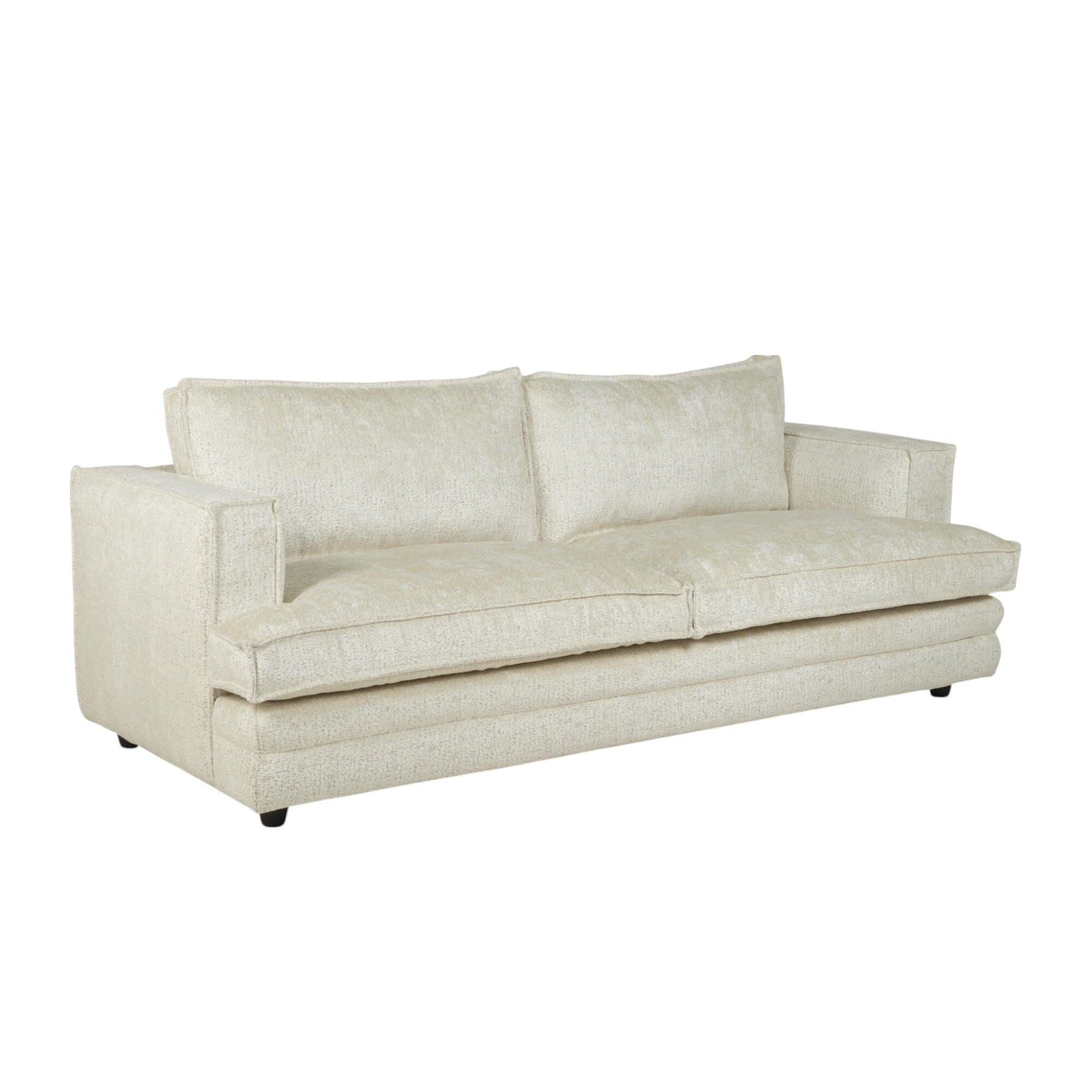 Avienne Cream Chenille 3 Seater Sofa Sofa