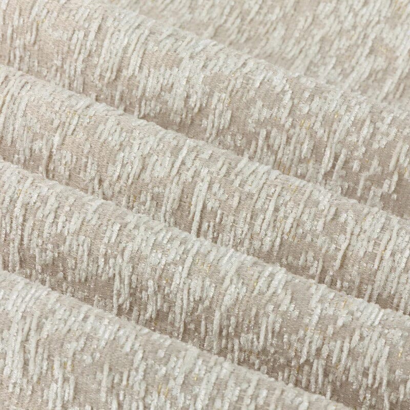 Beatriz Ivory Textured Chenille Eyelet Curtain Pair