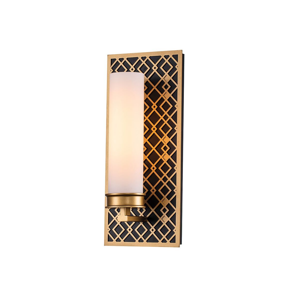 Belgrave Gold Diamond Pattern Wall Light Lighting