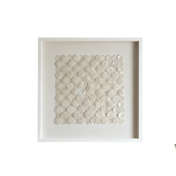 Bethan Pearlised Shells Boxed Wall Art Accessories