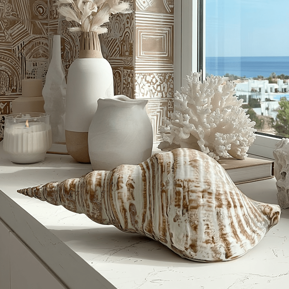 Blaire Decorative Cream Shell Ornament Accessories