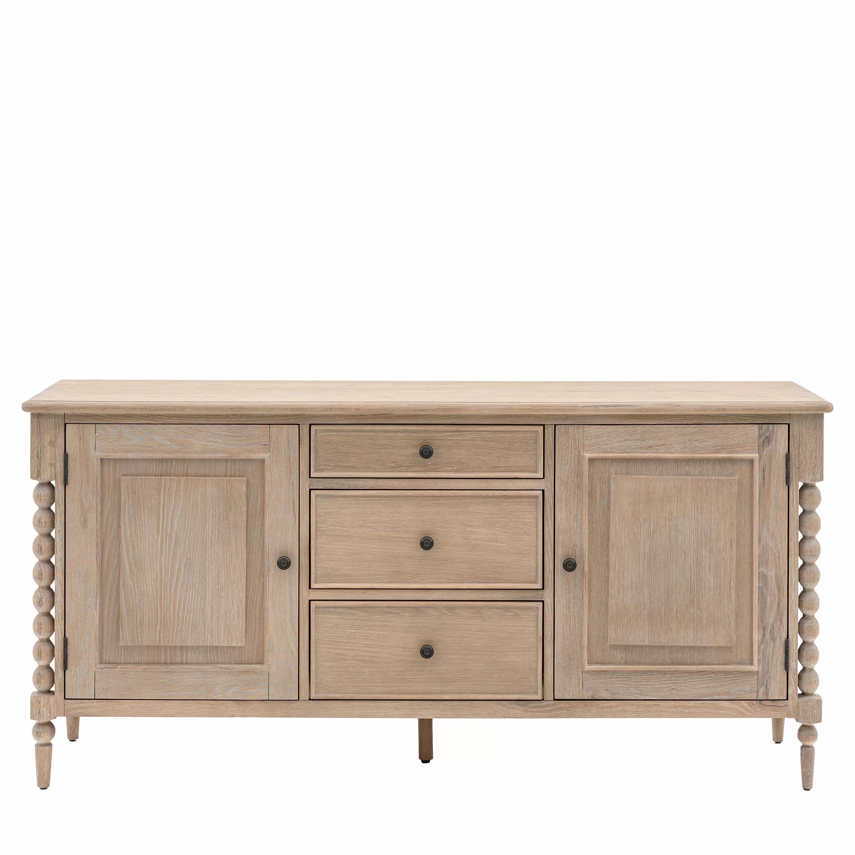 Blenheim 2 Door 3 Drawer Oak Sideboard Furniture