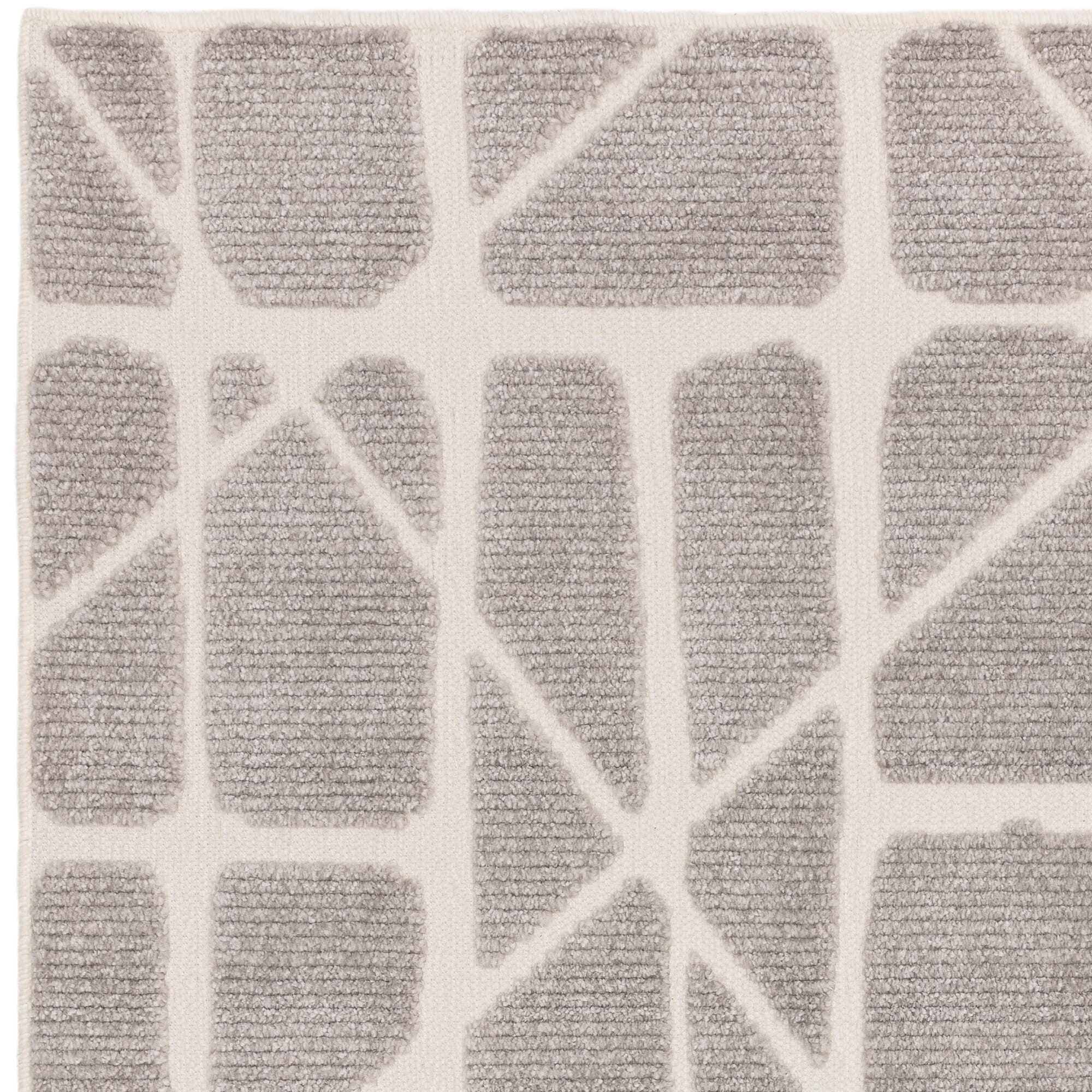 Braylin Grey & Cream Abstract Rug