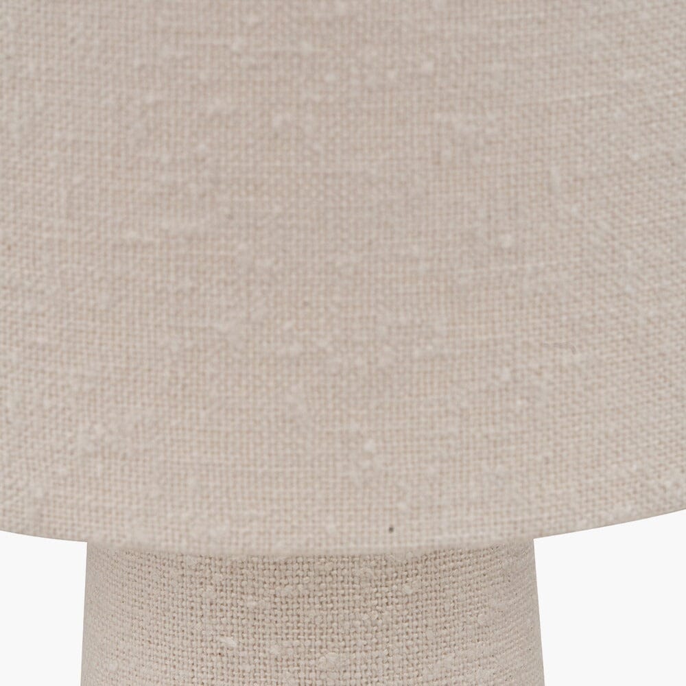 Briony Cream Boucle Fabric Floor Lamp Lighting