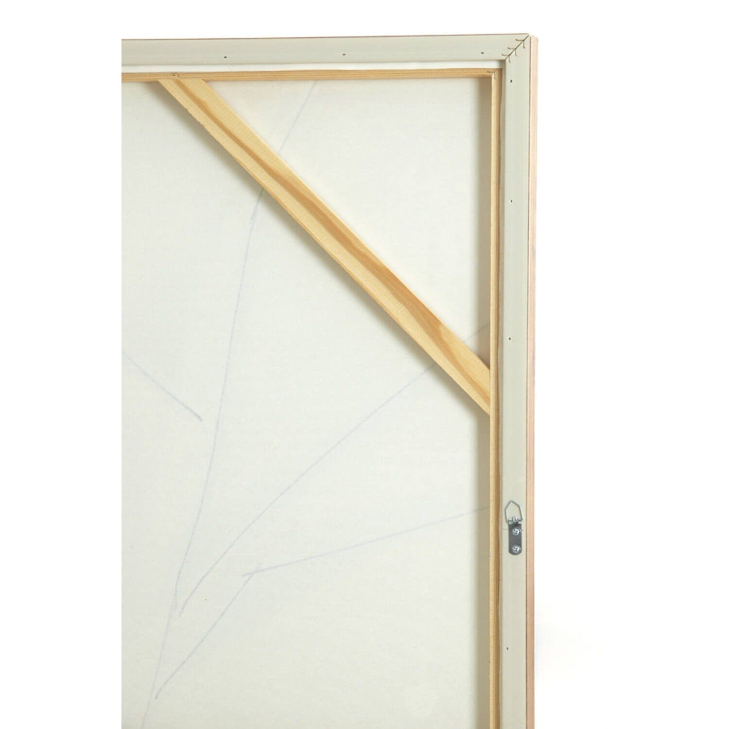 Brisa Cream Textured Canvas Wall Art with Wooden Frame Accessories