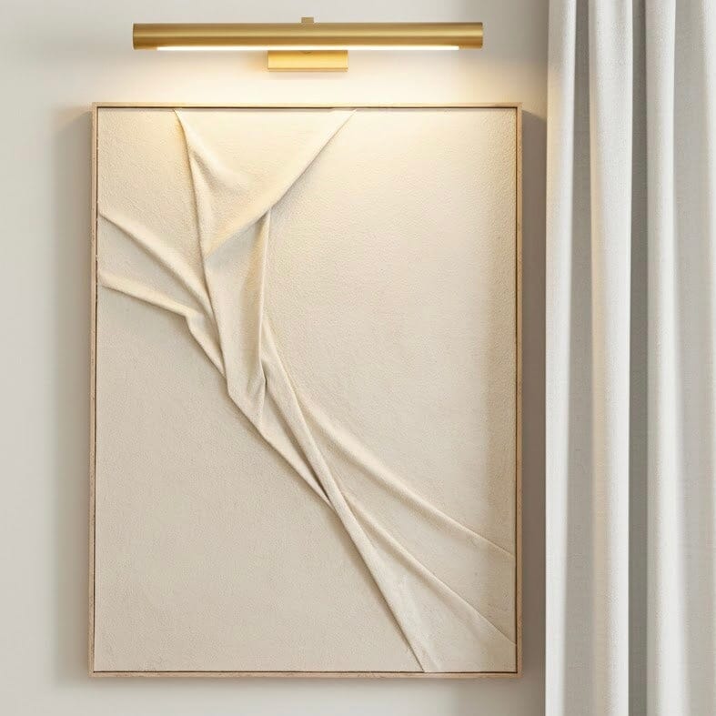 Brisa Cream Textured Canvas Wall Art with Wooden Frame Accessories