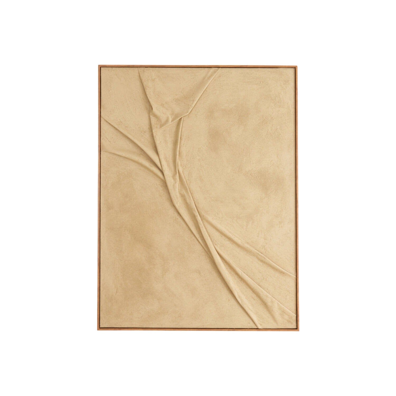 Brisa Sand Textured Canvas Wall Art with Wooden Frame Accessories
