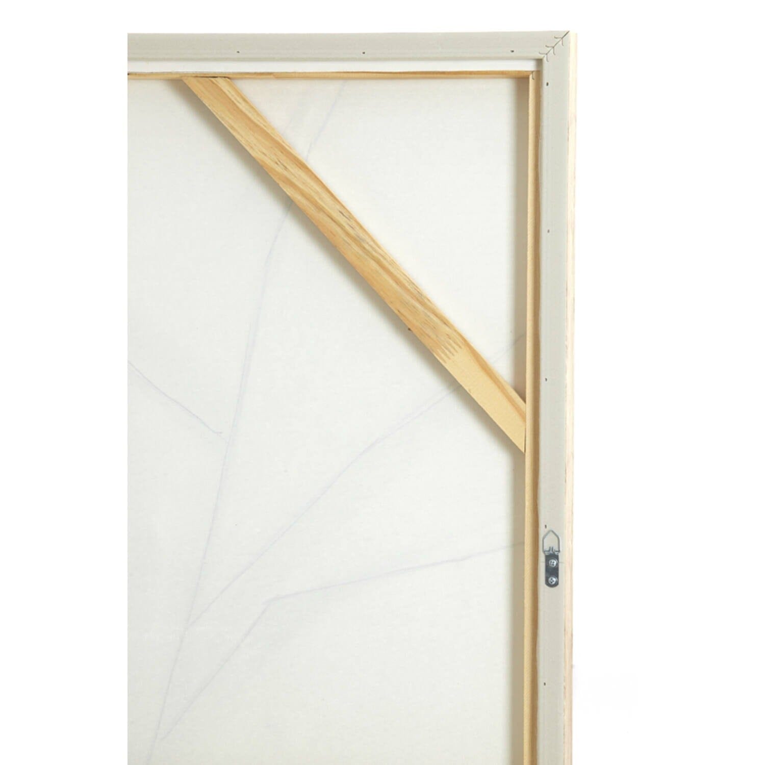 Brisa Terracotta Textured Canvas Wall Art with Wooden Frame Accessories