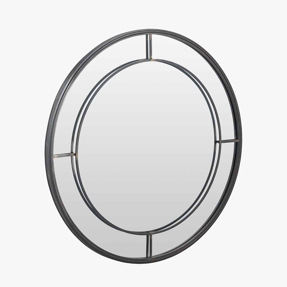 Bronx Antique Bronze Round Wall Mirror Accessories