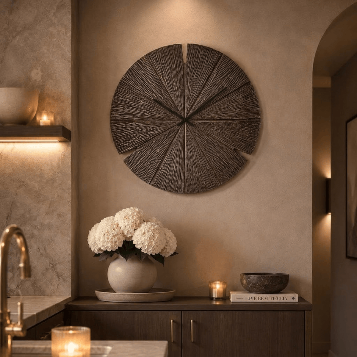Brooklynn Bronze Decorative Wall Clock Accessories
