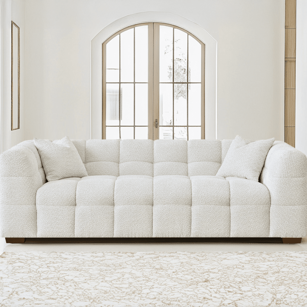 Bubble Oatmeal Boucle 3 Seater Sofa Sofa
