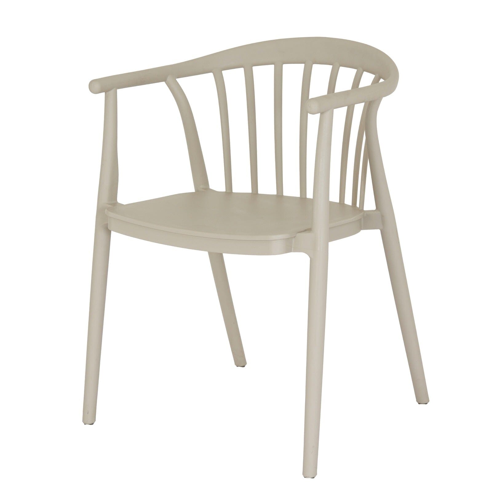 Burbeck Putty Curved Outdoor Dining Chair Outdoor