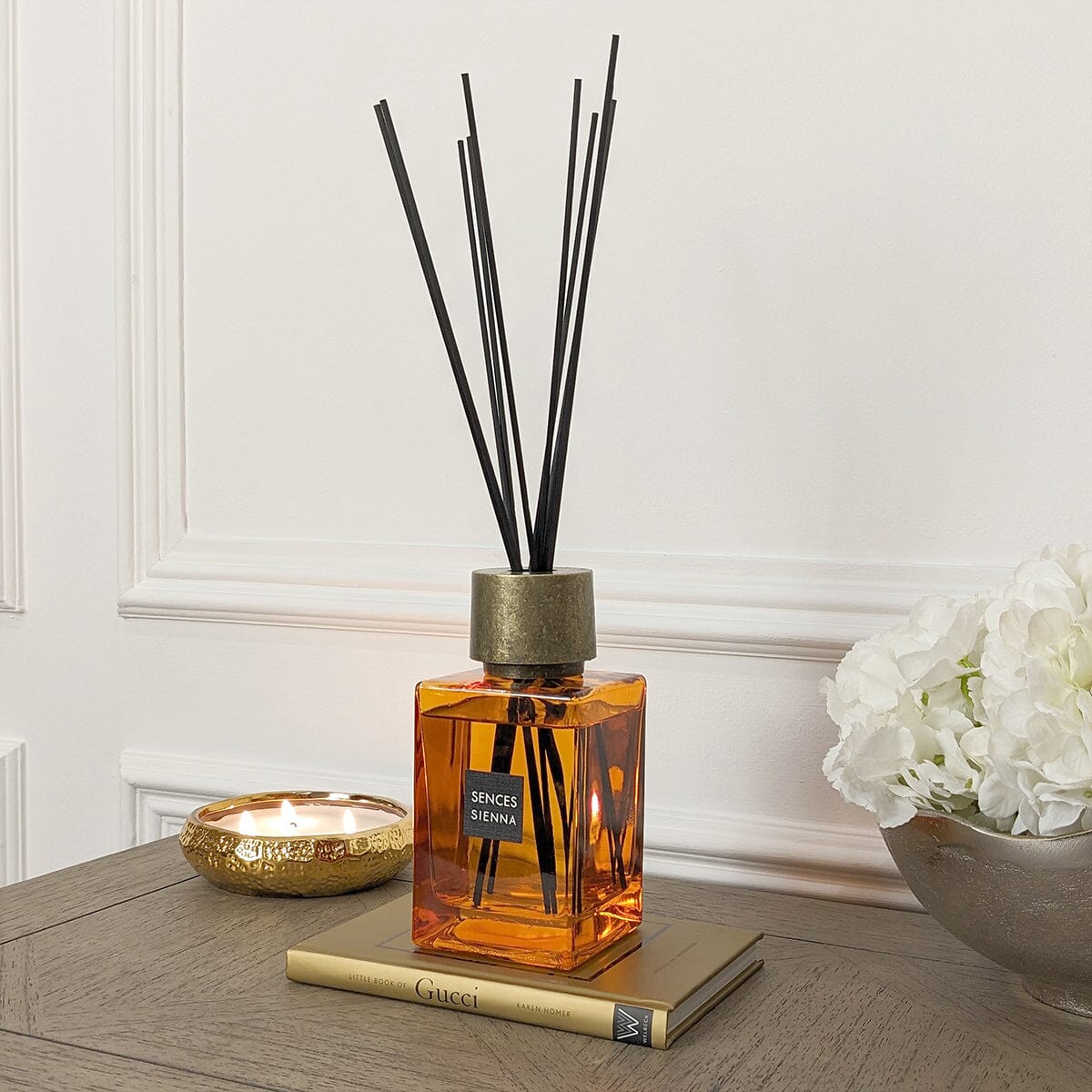 Burnt Orange & Gold Large Reed Diffuser - 500ml Fragrance