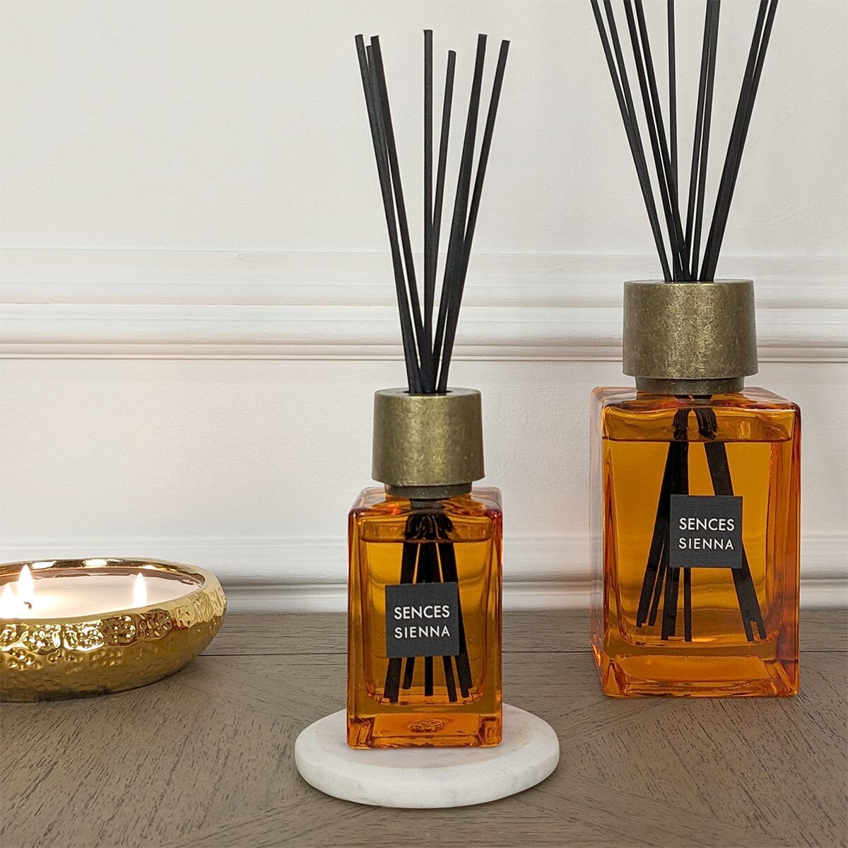 Burnt Orange & Gold Petite Reed Diffuser - 120ml Fragrance