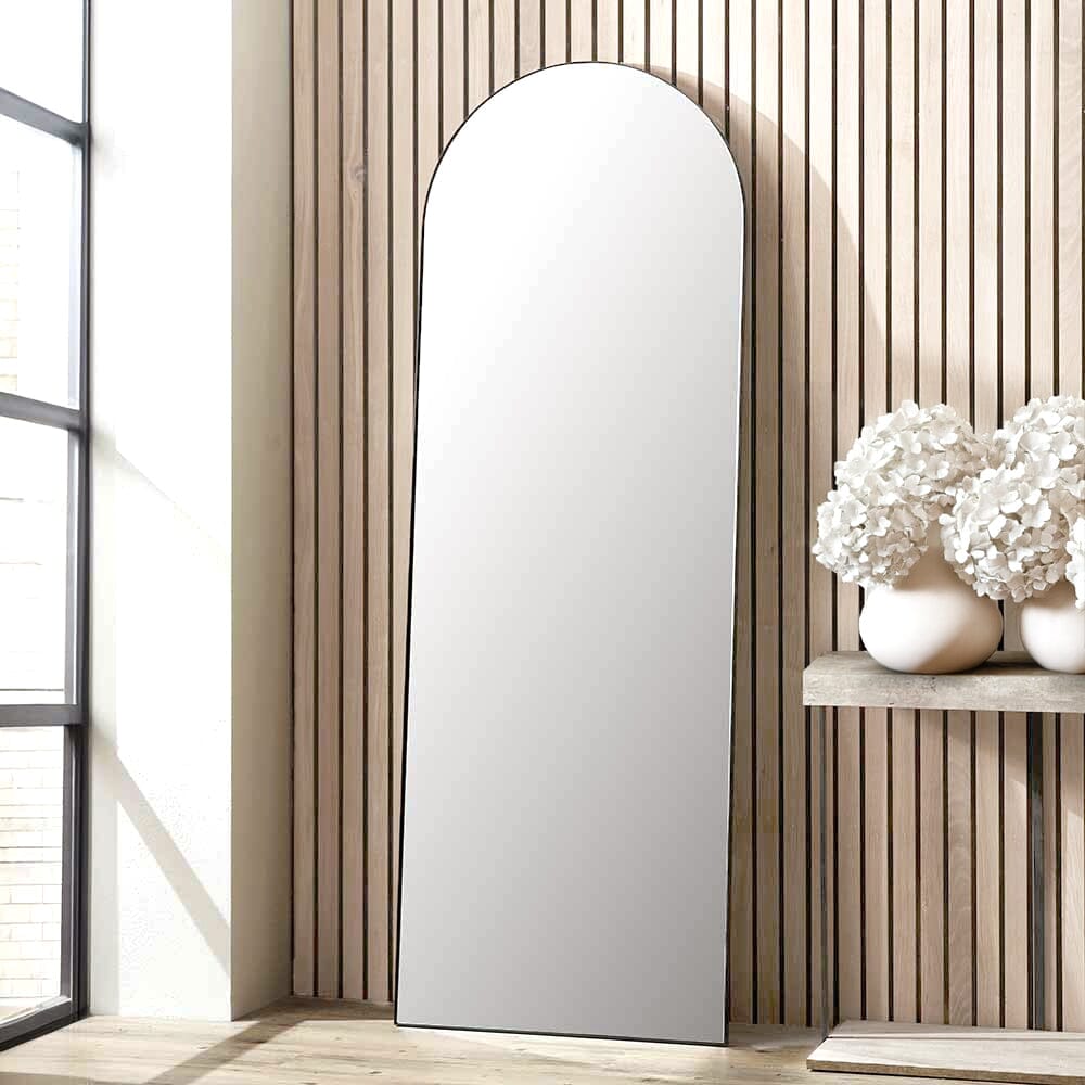 Cairns Black Arched Floor Mirror Accessories