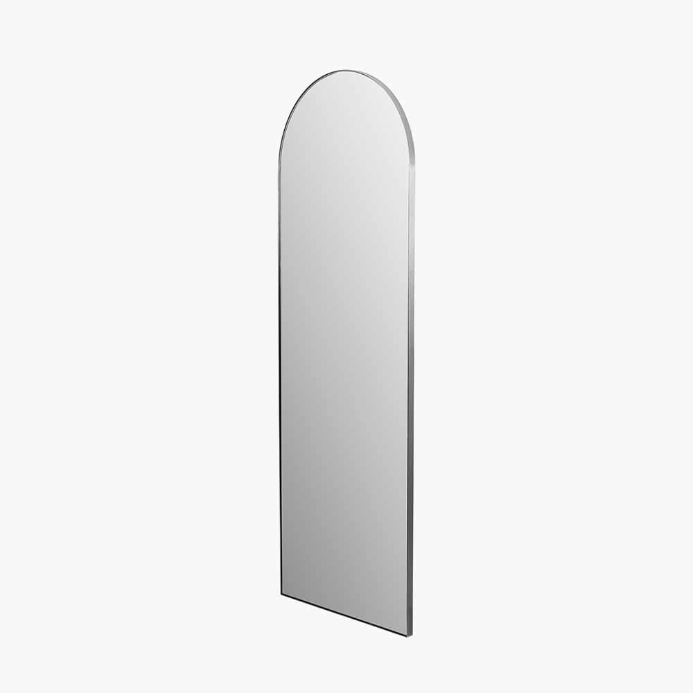 Cairns Brushed Silver Arched Floor Mirror Accessories