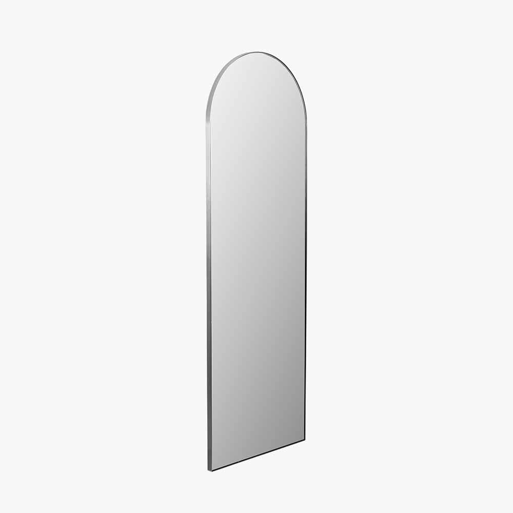 Cairns Brushed Silver Arched Floor Mirror Accessories