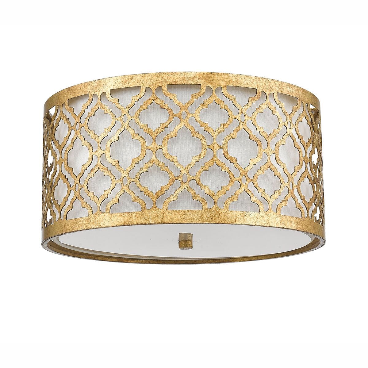 Caitlyn Gold 2 Light Flush Ceiling Light Lighting
