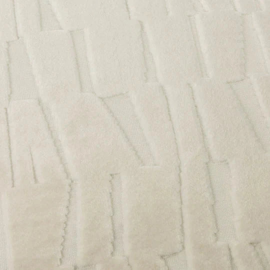 Calypso Ivory Velvet Pattern Cushion- 50x50cm