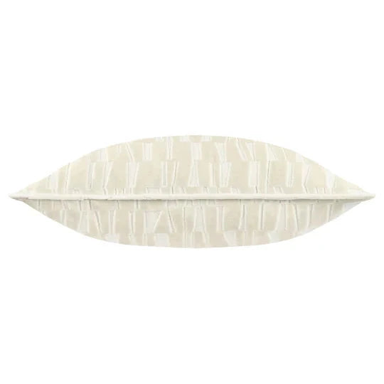 Calypso Ivory Velvet Pattern Cushion Cover - 50x50cm Textiles