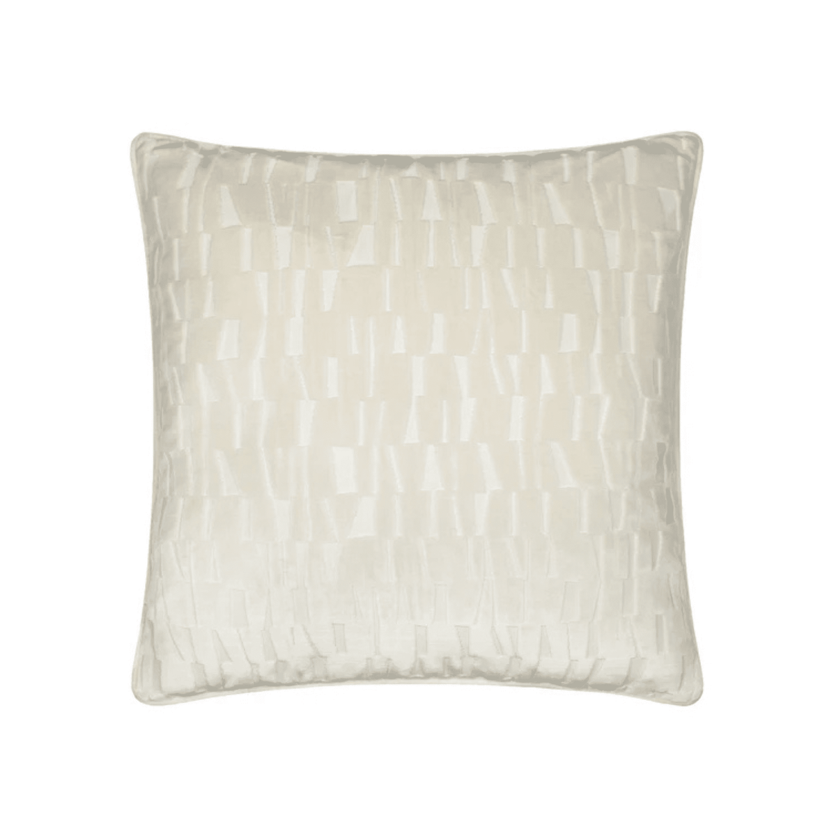 Calypso Ivory Velvet Pattern Cushion Cover - 50x50cm Textiles