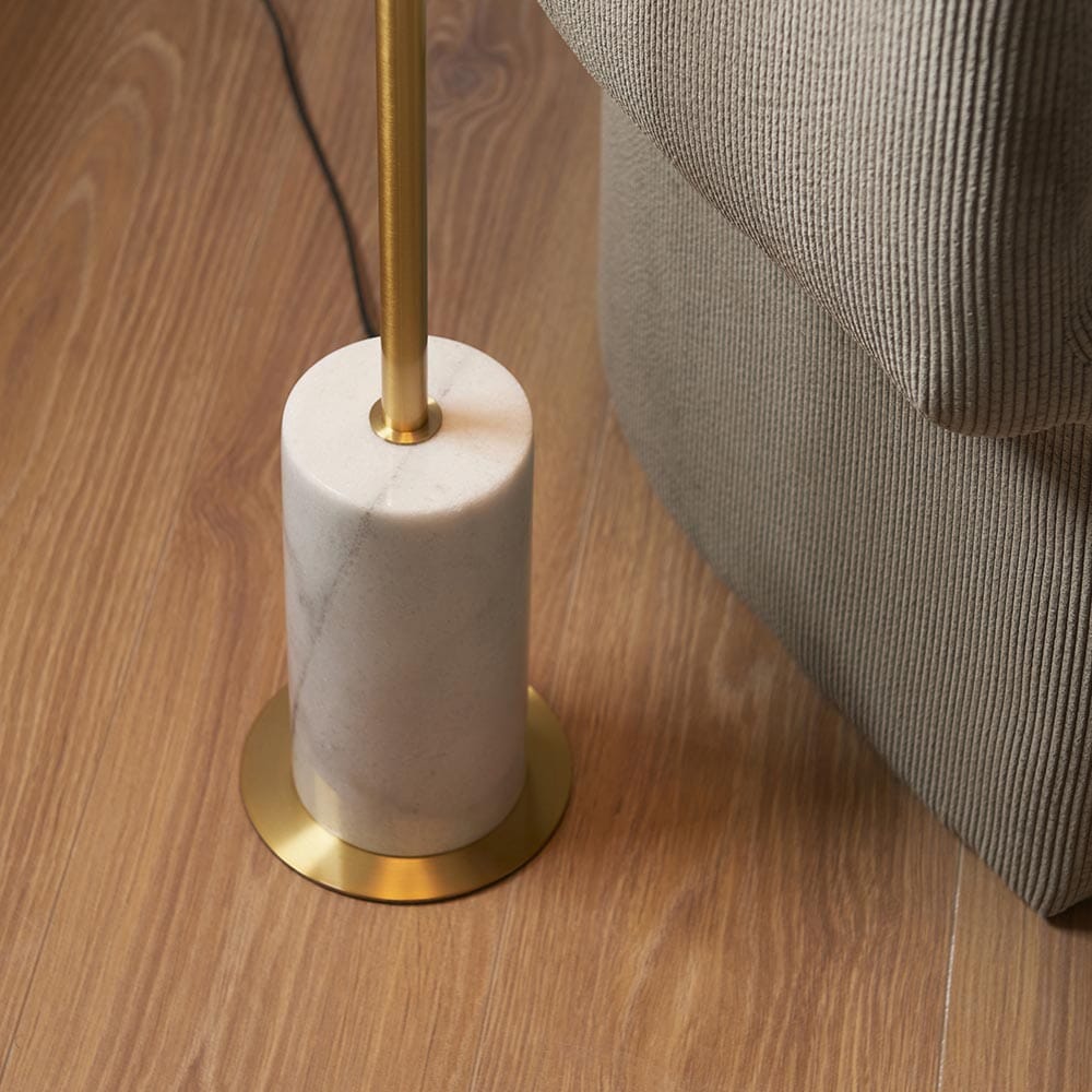 Camilla Gold & Marble Floor Lamp Lighting