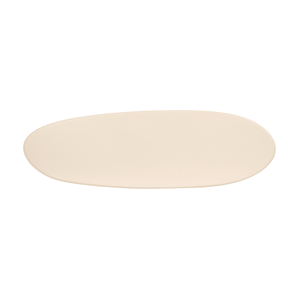 Carys Beige Oval Top Console Table Furniture