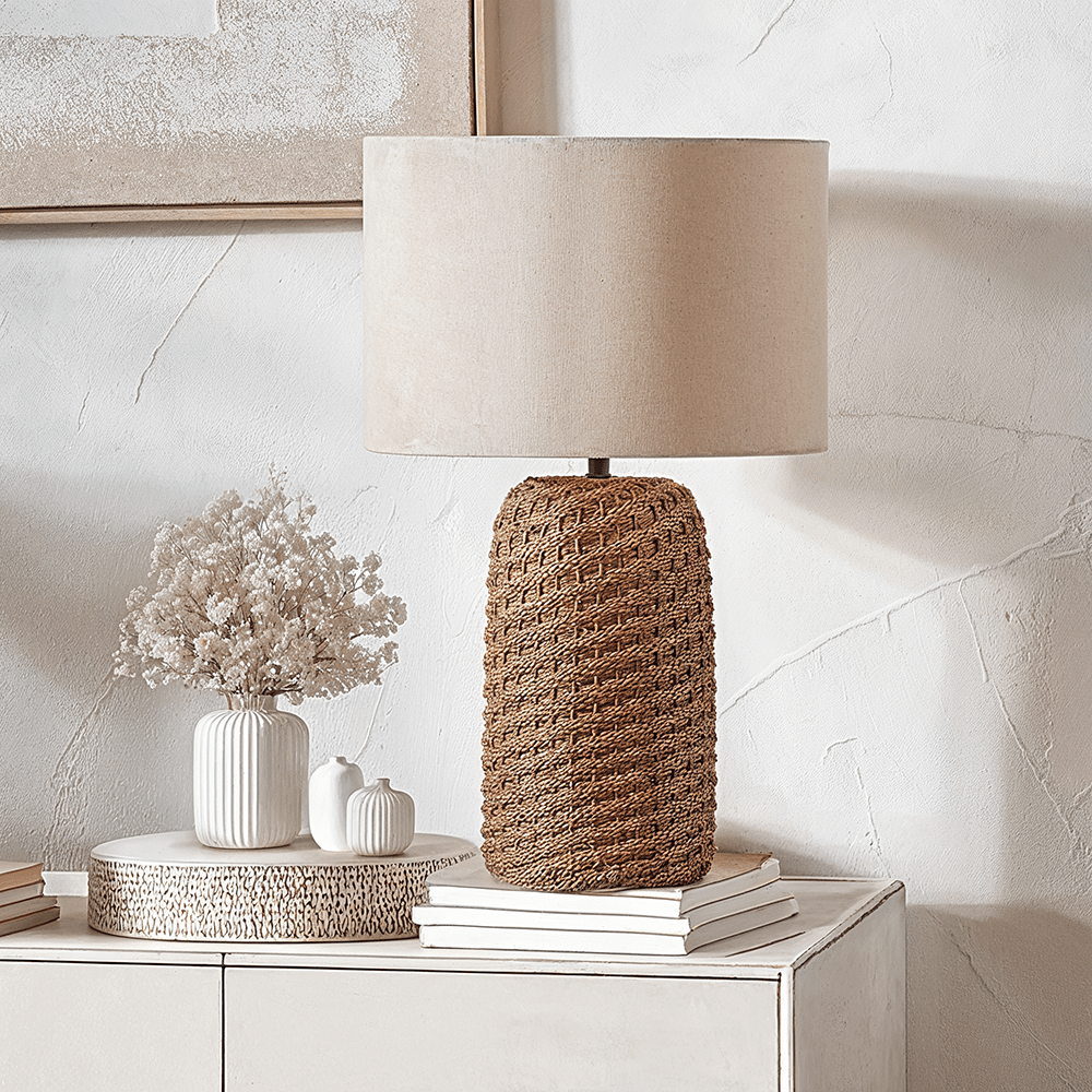 Caswell Woven Seagrass Table Lamp Lighting