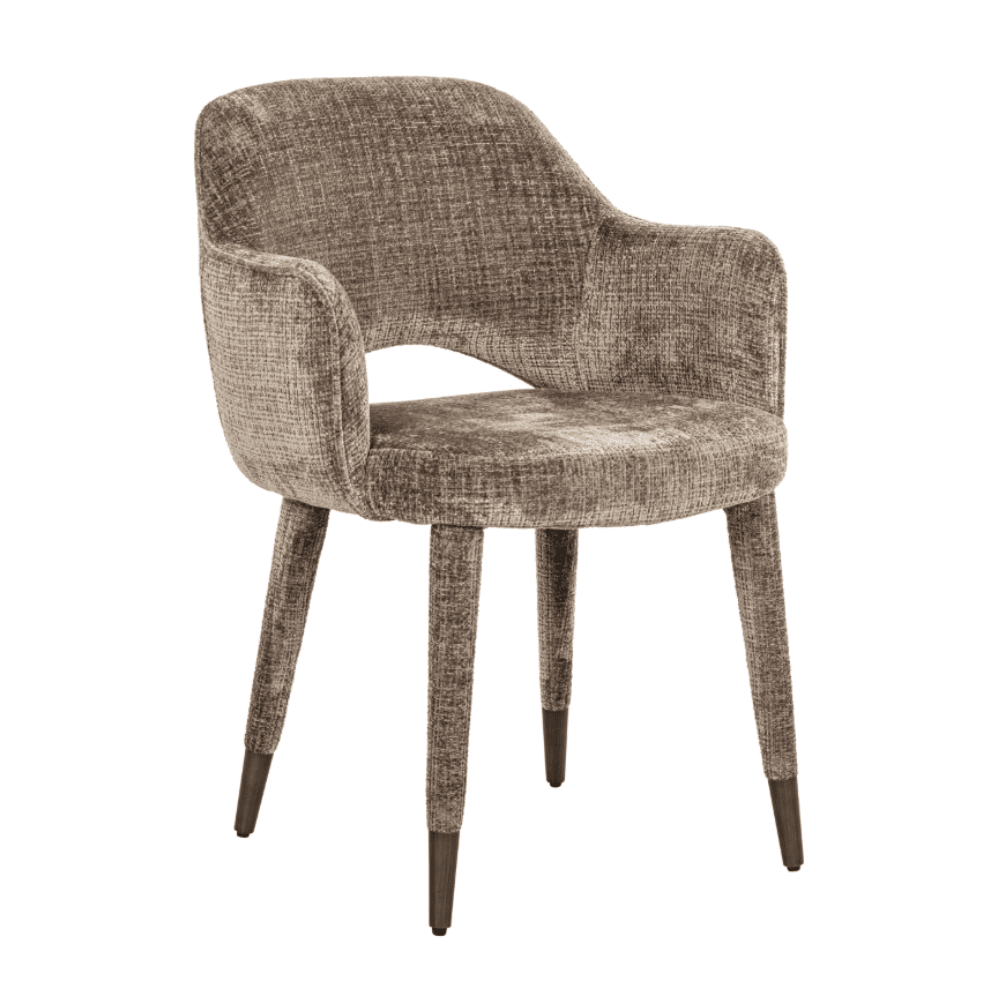 Charlotte Dark Stone Textured Dining Chair Furniture