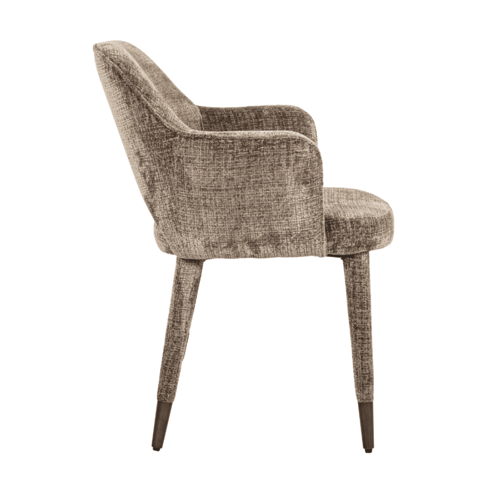 Charlotte Dark Stone Textured Dining Chair Furniture
