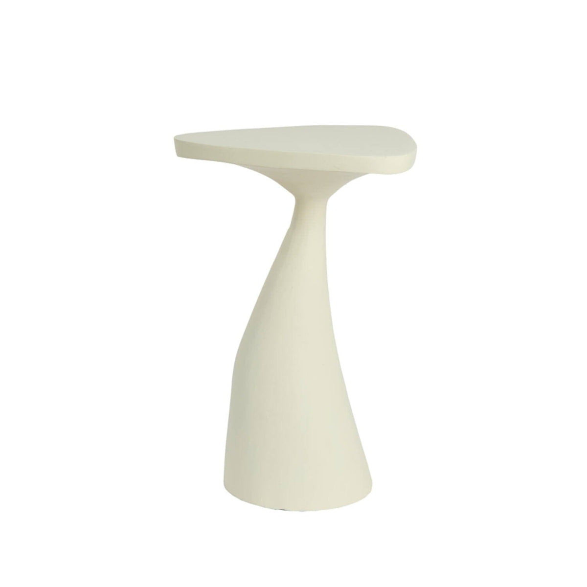 Chelsie Cream Curved Accent Side Table Furniture