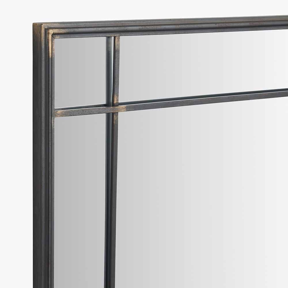 Chester Antique Bronze Square Metal Wall Mirror Accessories