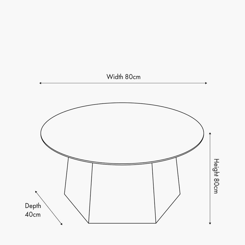 Collins Dark Brown Wooden Coffee Table with Marble Effect Top Furniture