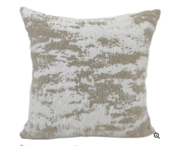 Comallo Faux Fur Neutral Two-Toned Cushion - 43x43cm Textiles