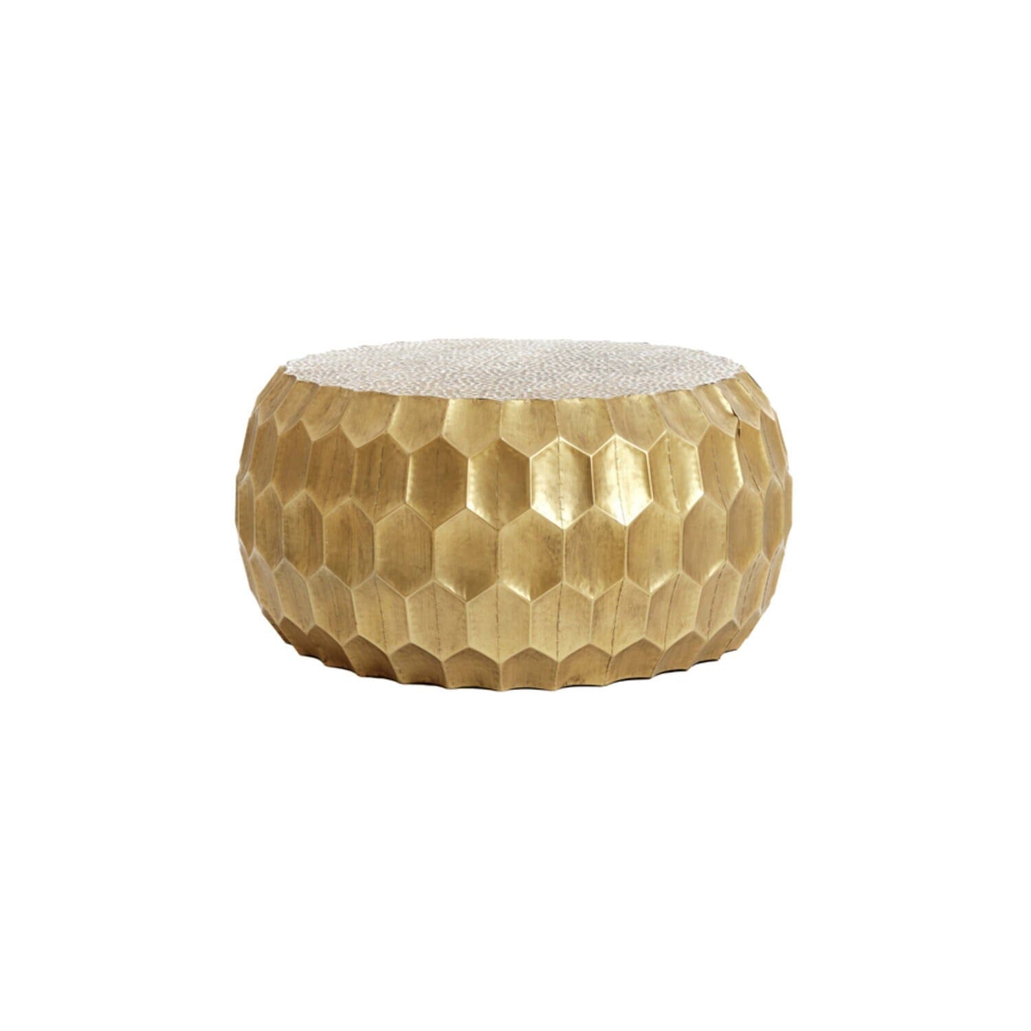 Cora Antique Gold Round Coffee Table Furniture